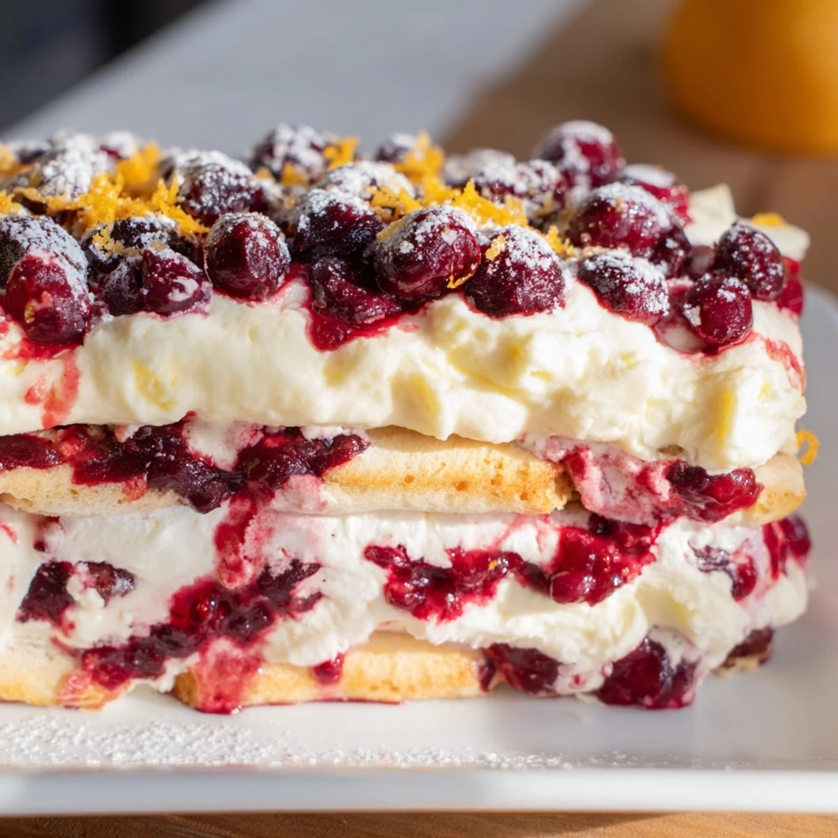 Cranberry and Orange Tiramisu