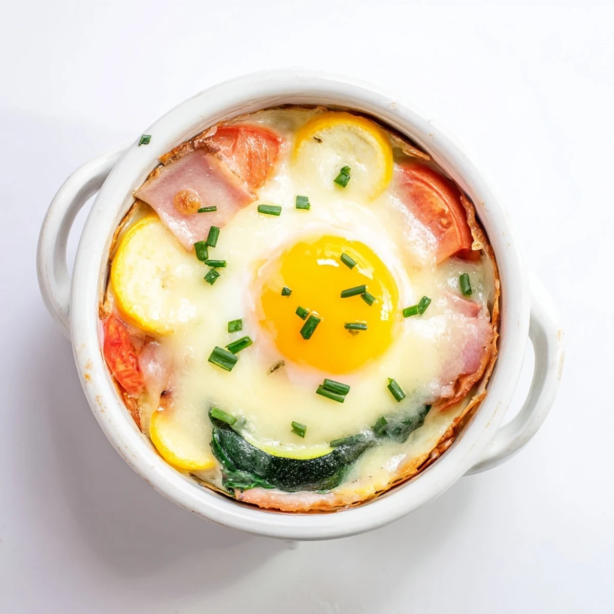 Baked Eggs Napoleon