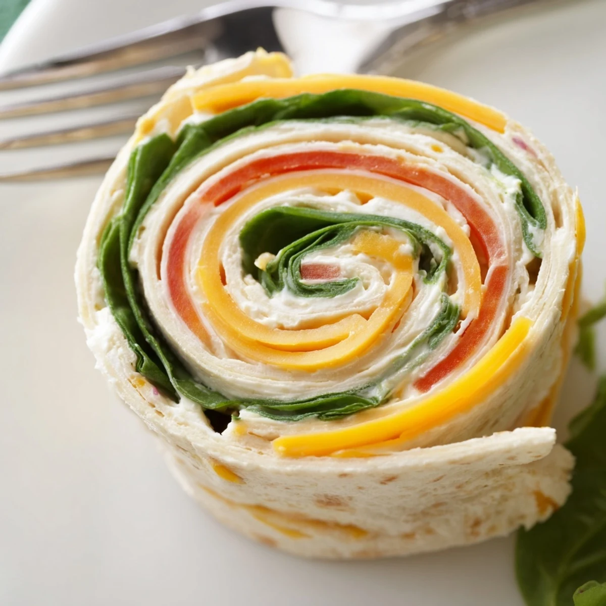Mini Pinwheel Sandwiches bursting with cheddar, spinach, crisp carrot for parties