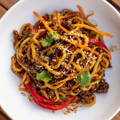 Asian Ground Beef Noodles