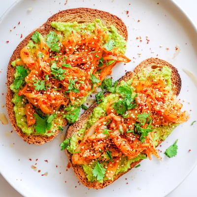 Kimchi Avocado Toast